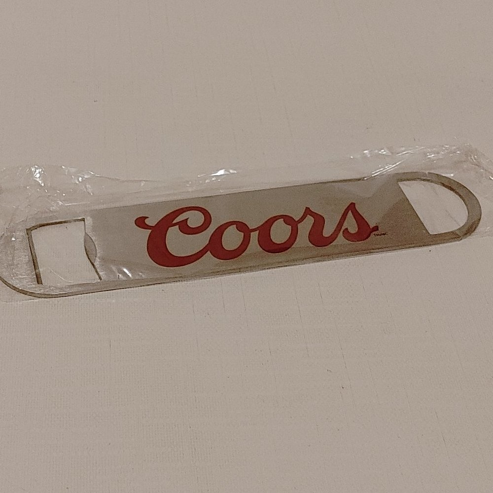 COORS BEER BOTTLE OPENER LONG Double Sided Coors Coors Light BNWT